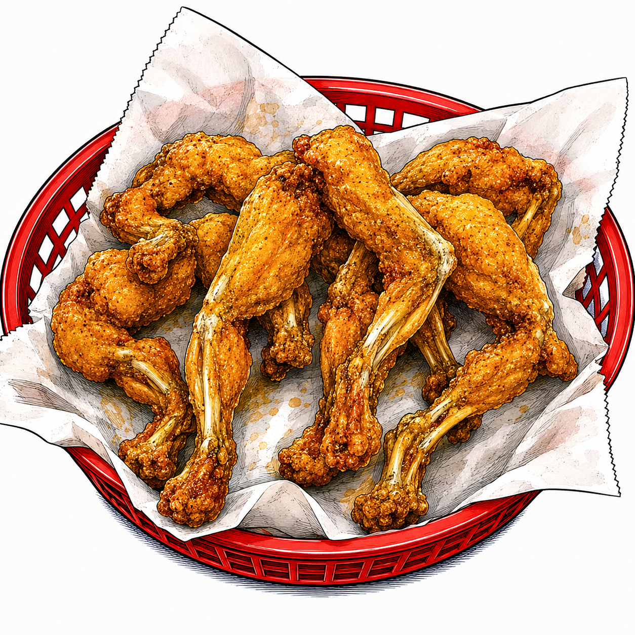 mike's wings frog legs